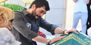 Cenazede tepki çeken anlar
