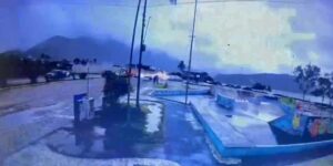 İnerken kaza yaptı